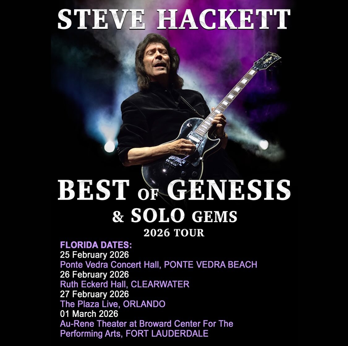 Steve Hackett Tour Poster 2026